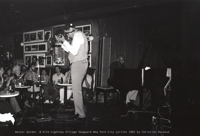 Dexter Gordon and Kirk Lightsey at the Village Vanguard, NYC, juillet 1982 © Christian Ducasse