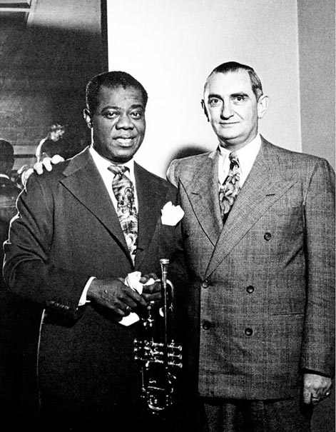 Louis Armstrong et Joe Glaser © photo X, DR, Archives Jazz Hot