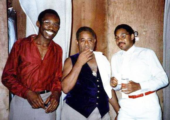 Alvin Queen, Dizzy Gillespie, Wynton Marsalis, concert avec Horace Parlan et Santi Debriano, Pompei Jazz Festival, Italie, 1982 © Photo X, Collection Alvin Queen by courtesy