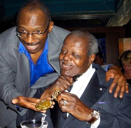 Alvin Queen et Oscar Peterson, Montreux Jazz Festival, Suisse, 2005 © Photo X, Collection Alvin Queen by courtesy